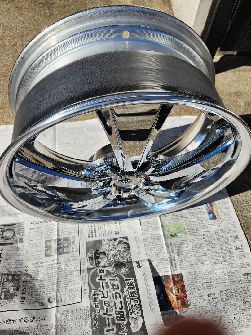 ワークLSジュビリー20x8.5 JJ+35スーパークローム1本