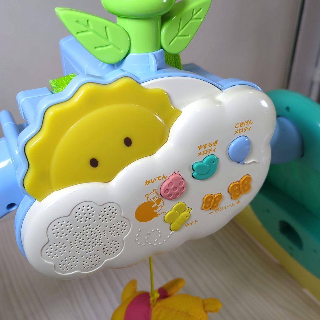 【美品】プーさん えらべる回転6wayジムにへんしんメリー