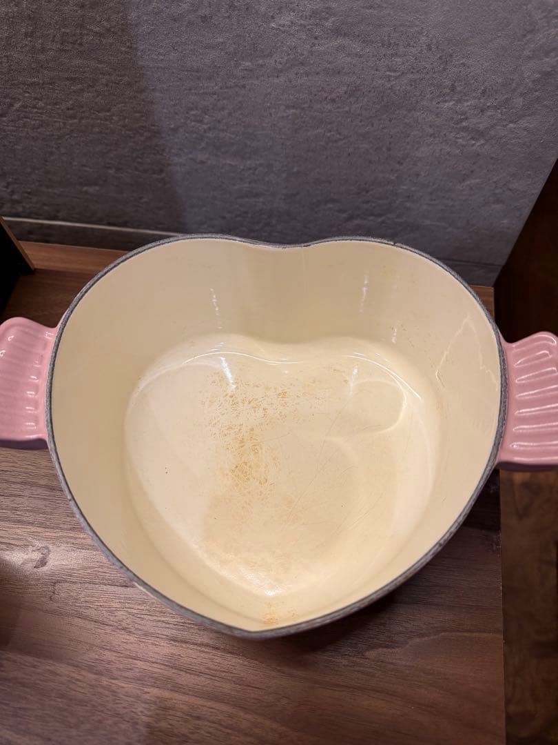 LE CREUSET ハート型鍋 ピンク フランス製