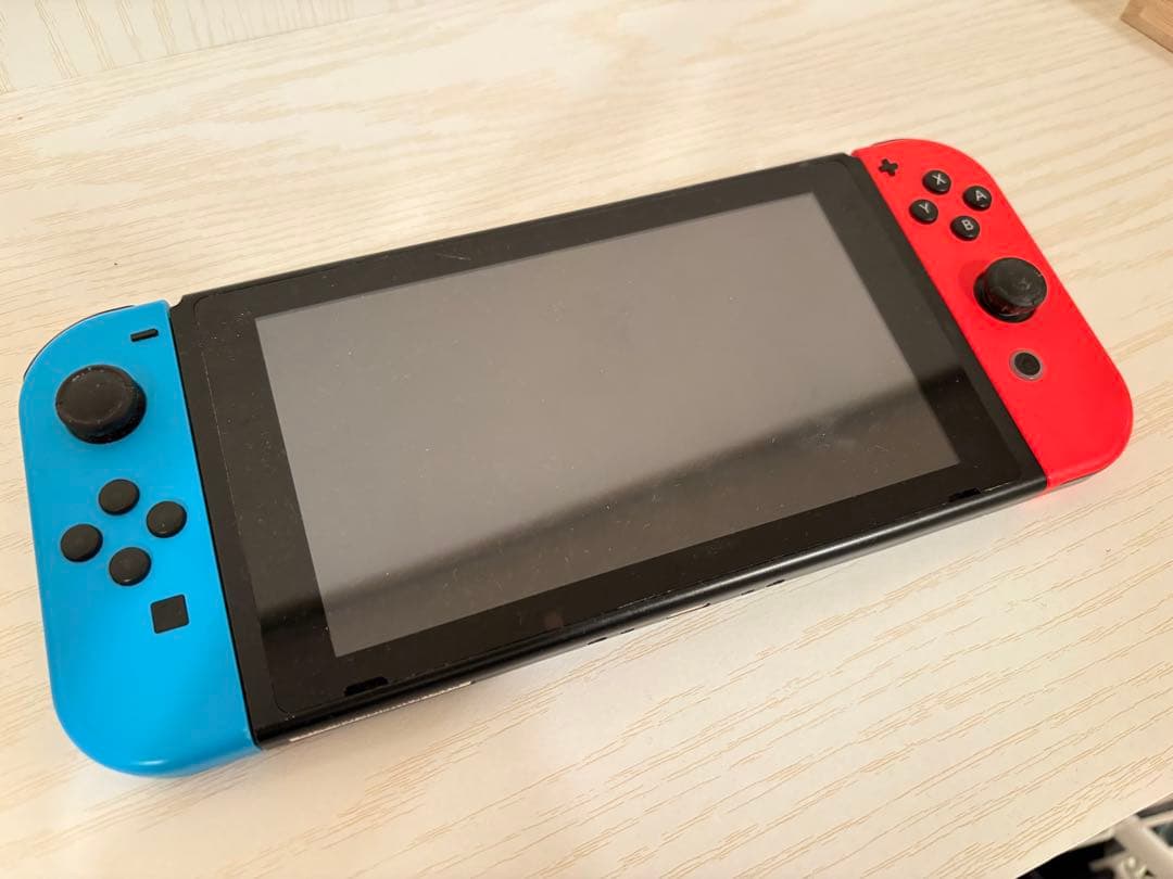 【型番あり】初期型Nintendo Switch 本体 青/赤