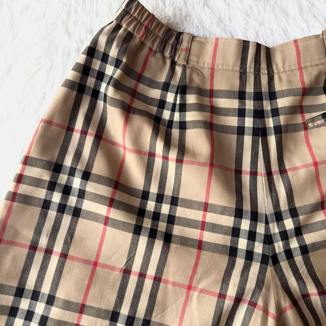 burberrys ノバチェック キュロット ハーフパンツ ウール キャメル