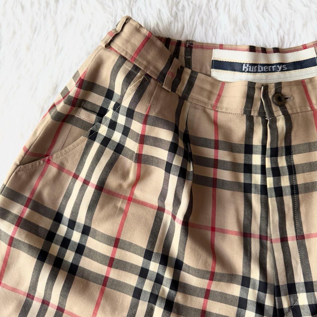 burberrys ノバチェック キュロット ハーフパンツ ウール キャメル