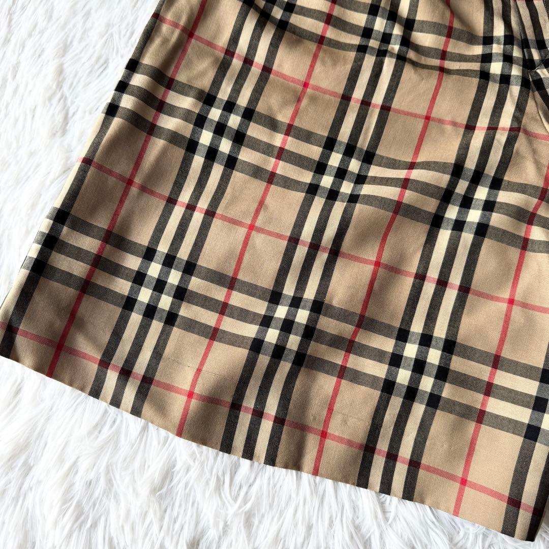 burberrys ノバチェック キュロット ハーフパンツ ウール キャメル