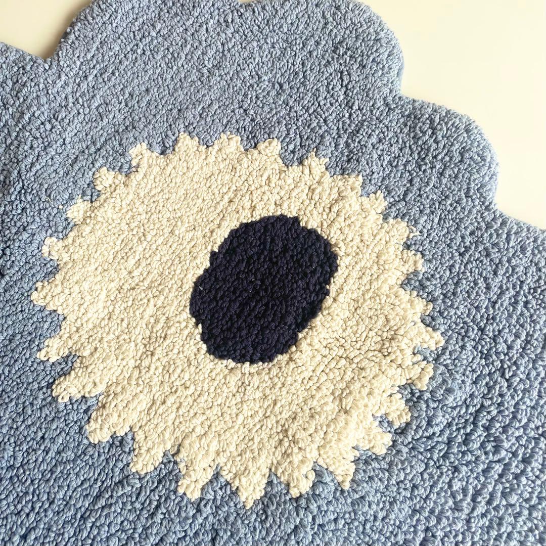 新品 marimekko Unikko バスマット ウニッコ ライトブルー