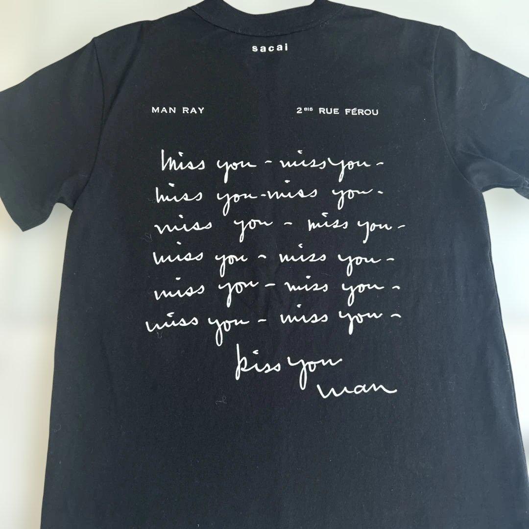 SACAI 25AW MAN RAY 涙 Tシャツ　サカイ　マンレイ　サイズ0