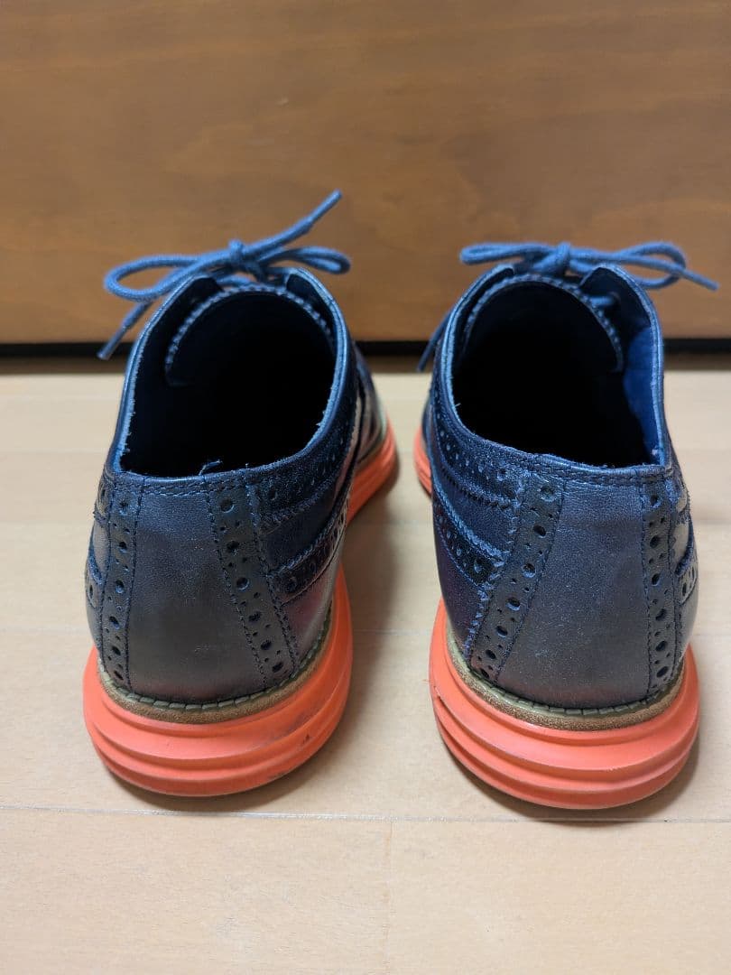 コールハーン　NIKE　ルナグランド　メダリオン　ウィングチップ　ネイビー