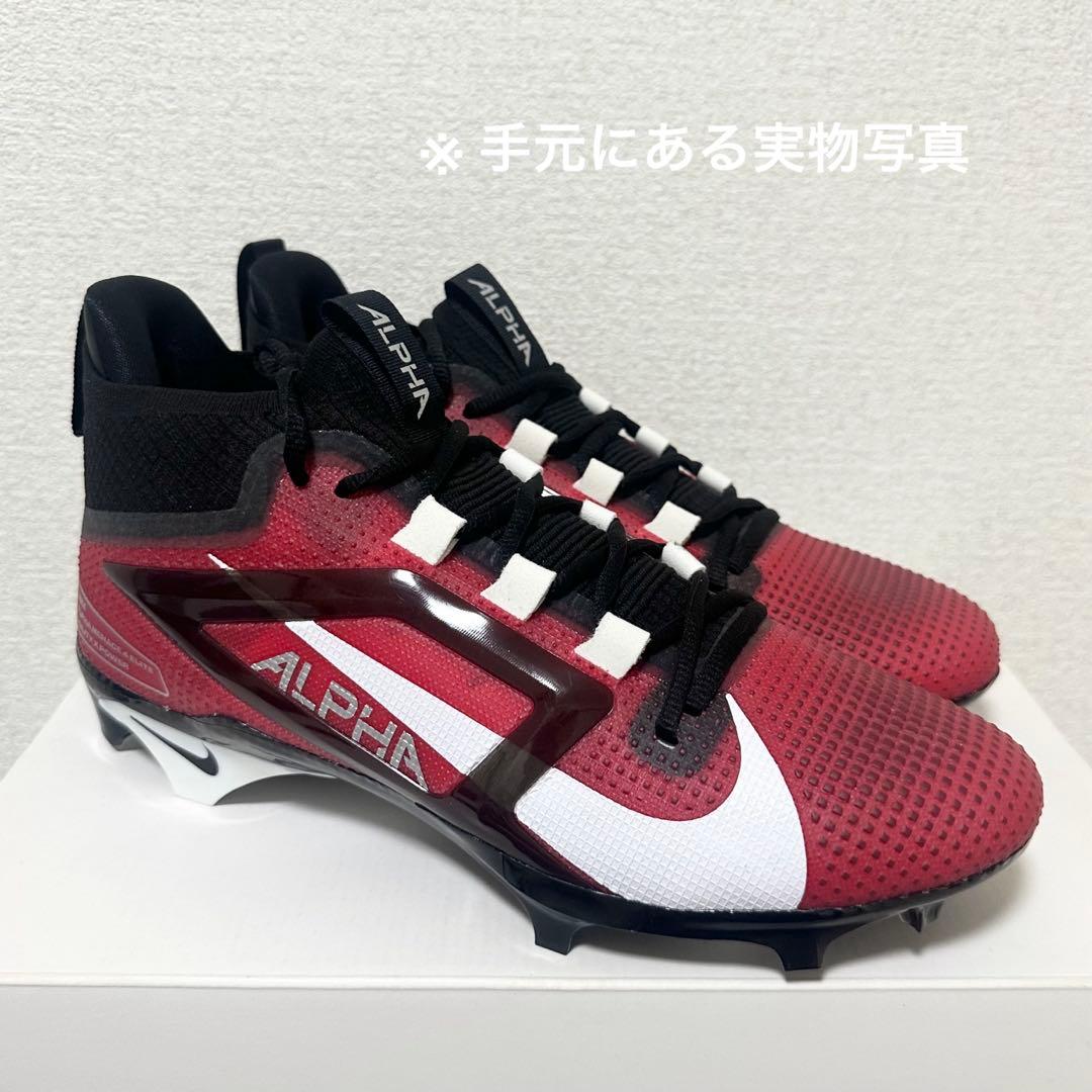 ナイキ 29 アルファメナス エリート アメフト スパイク シューズ 靴 赤