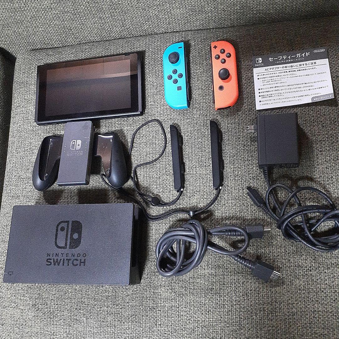 Nintendo Switch 本体 青オレンジ 　マリオジャンボリーソフト