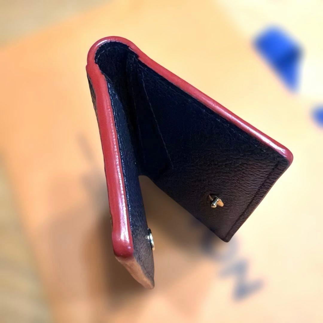 【新年度セール】Louis Vuitton ネイビー✖️レッド 名刺入れ