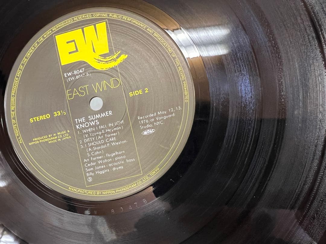 その他 Art Farmer The Summer Knows EW-8047 LP