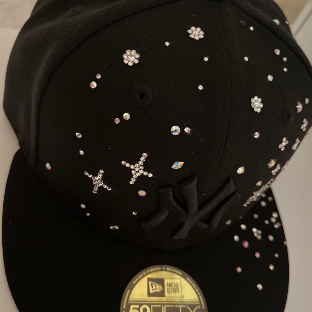 New Era 59FIFTY ジュエルキャップ　LA７1/2 スワロ