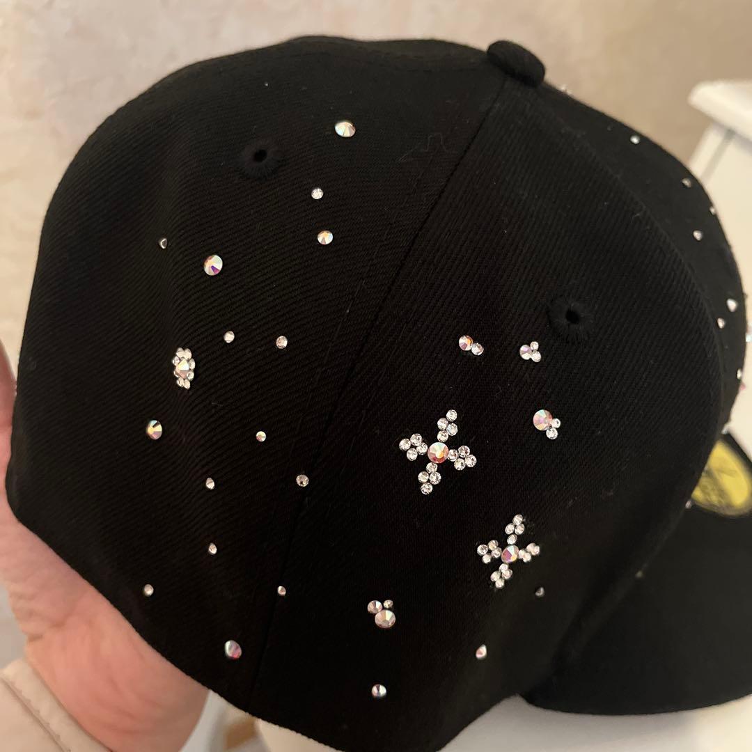 New Era 59FIFTY ジュエルキャップ　LA７1/2 スワロ