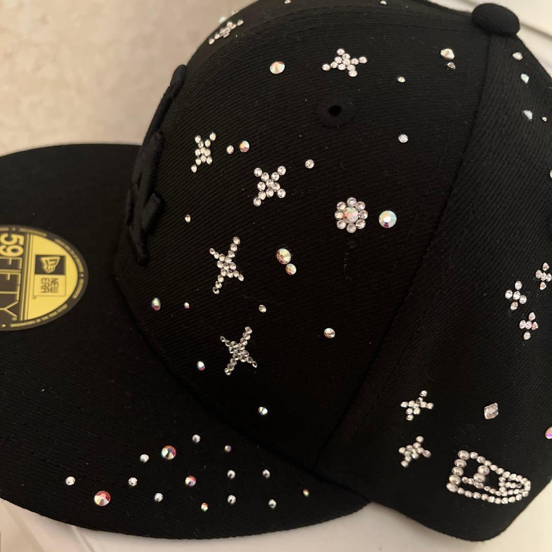 New Era 59FIFTY ジュエルキャップ　LA７1/2 スワロ