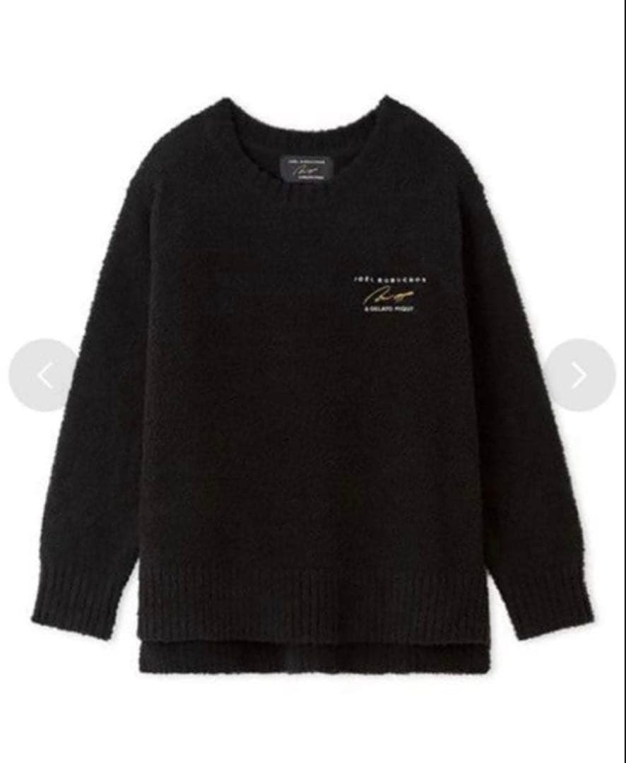 Joël Robuchon／シルク混サイドスリット入りレディースプルオーバー