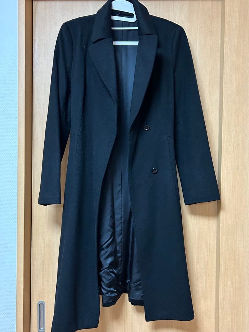 ANAYI ロングコート　ブラック　カシミア