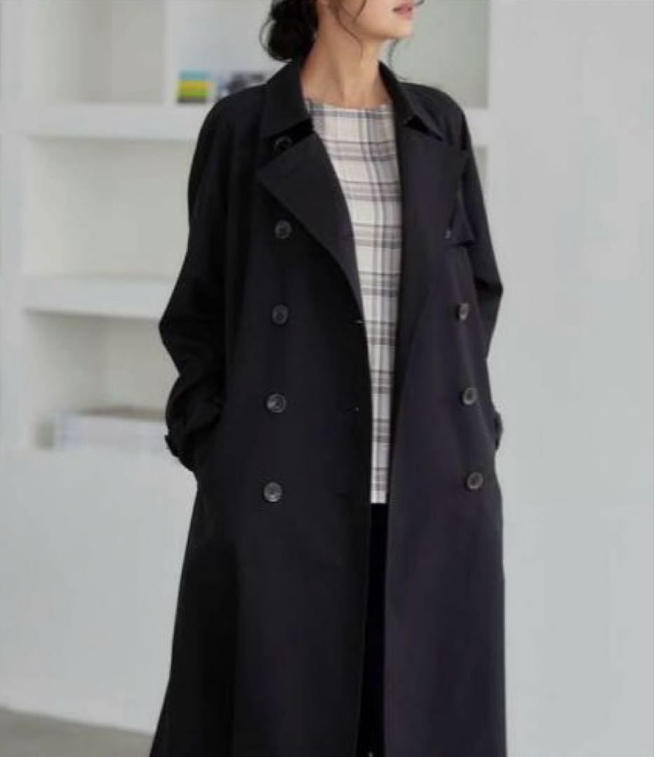 新品 オーセンティックトレンチコート／ロートレアモン（LAUTREAMONT）黒