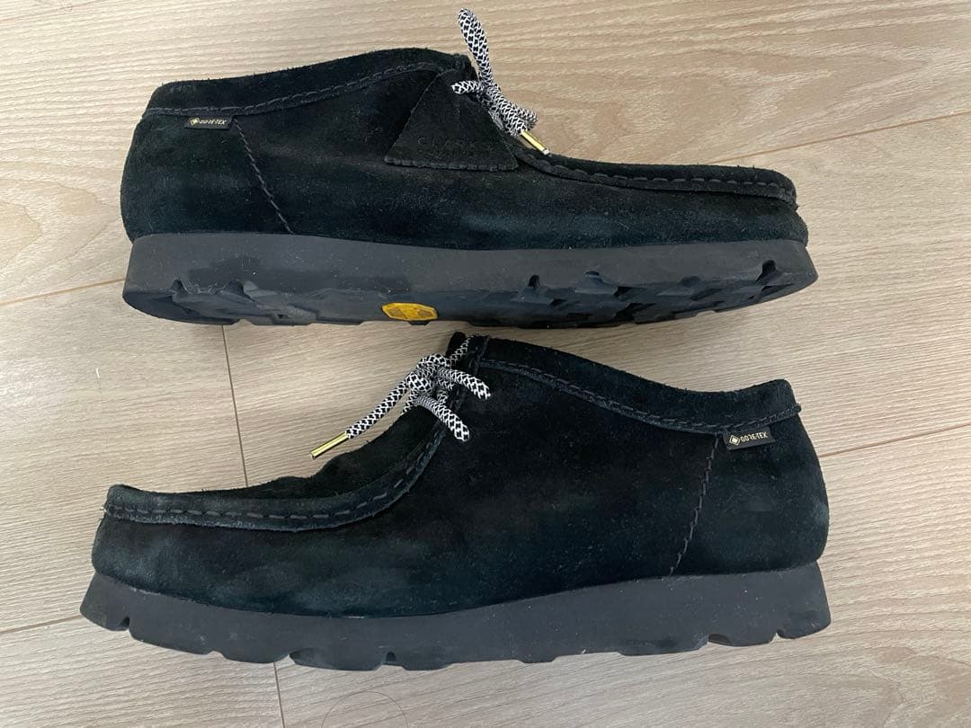 靴 CLARKS WallabeeGTX GORE-TEX BLACK