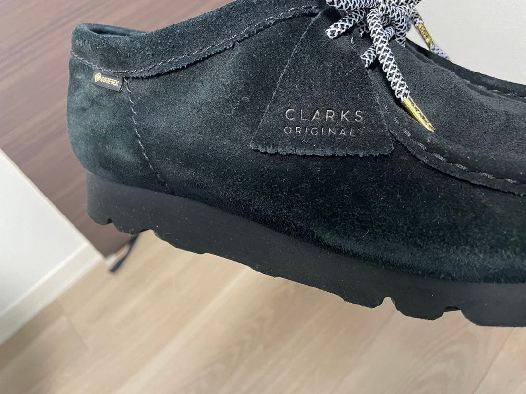 靴 CLARKS WallabeeGTX GORE-TEX BLACK