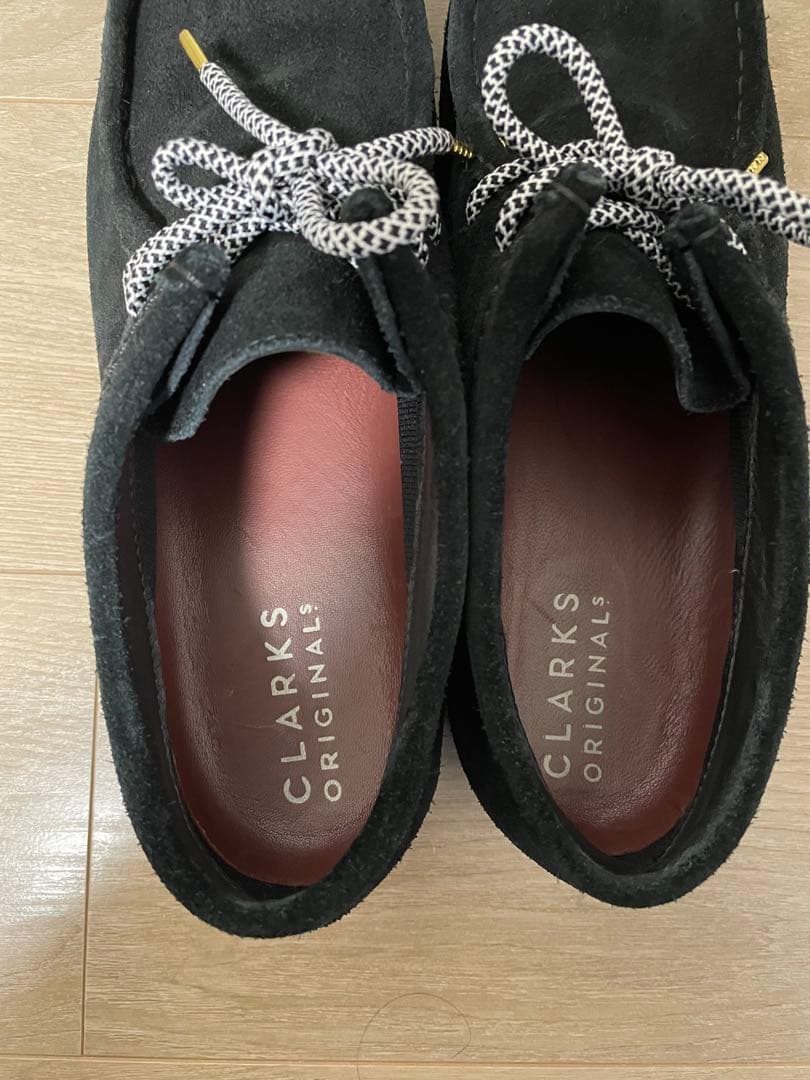 靴 CLARKS WallabeeGTX GORE-TEX BLACK