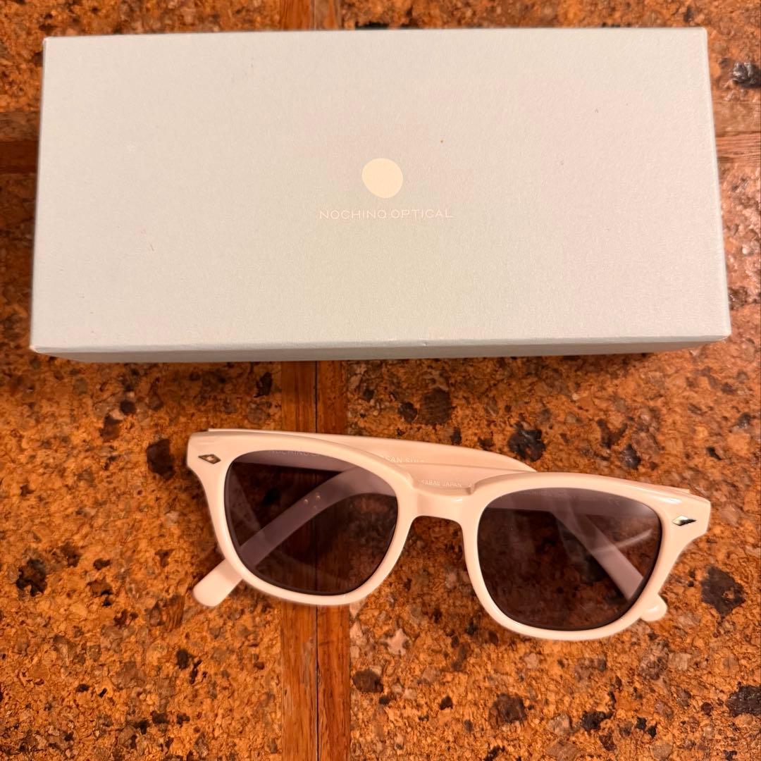 NOCHINO OPTICAL サングラス クリームホワイト