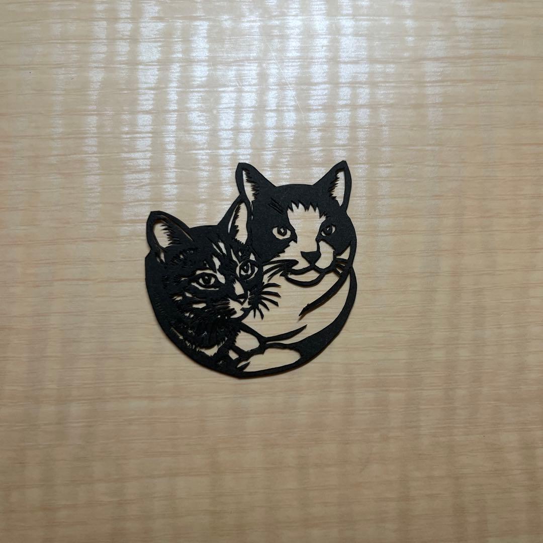 ゆ*ん様 【干支と猫と月猫】切り絵ハンドメイド