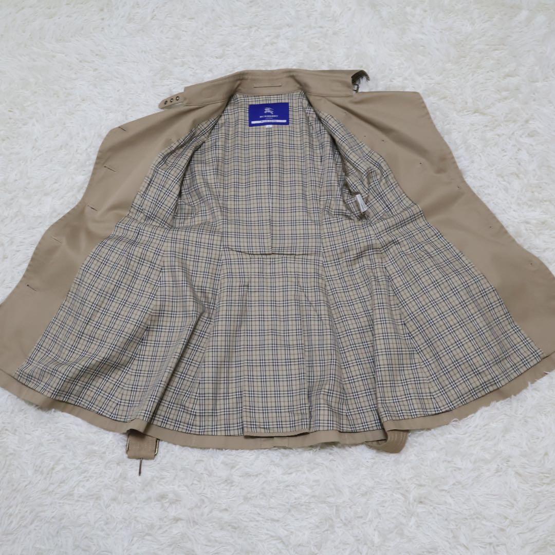 バーバリーブルーレーベル　トレンチコート　ベージュ　ノバチェック　33