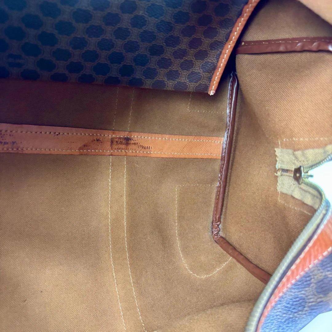 Celine ハニカムパターン レザー ボストンバッグ