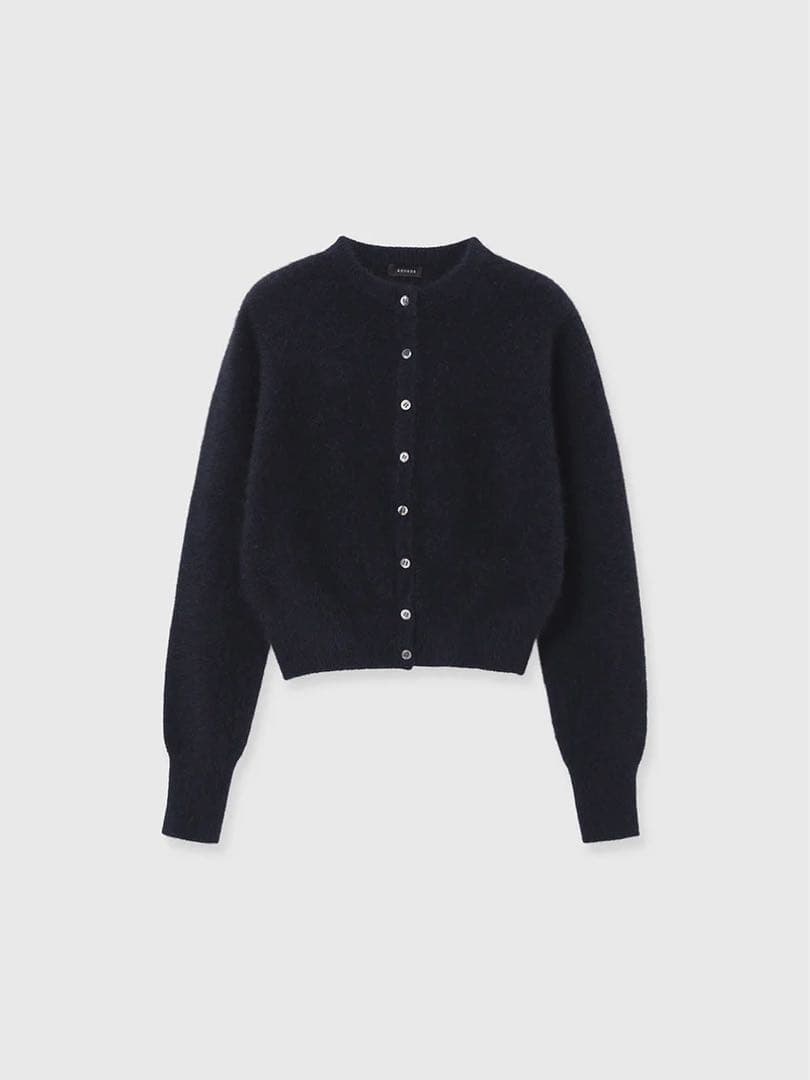 タグ付新品未使用anuans ラクーンフォックスショートカーディガン NAVY