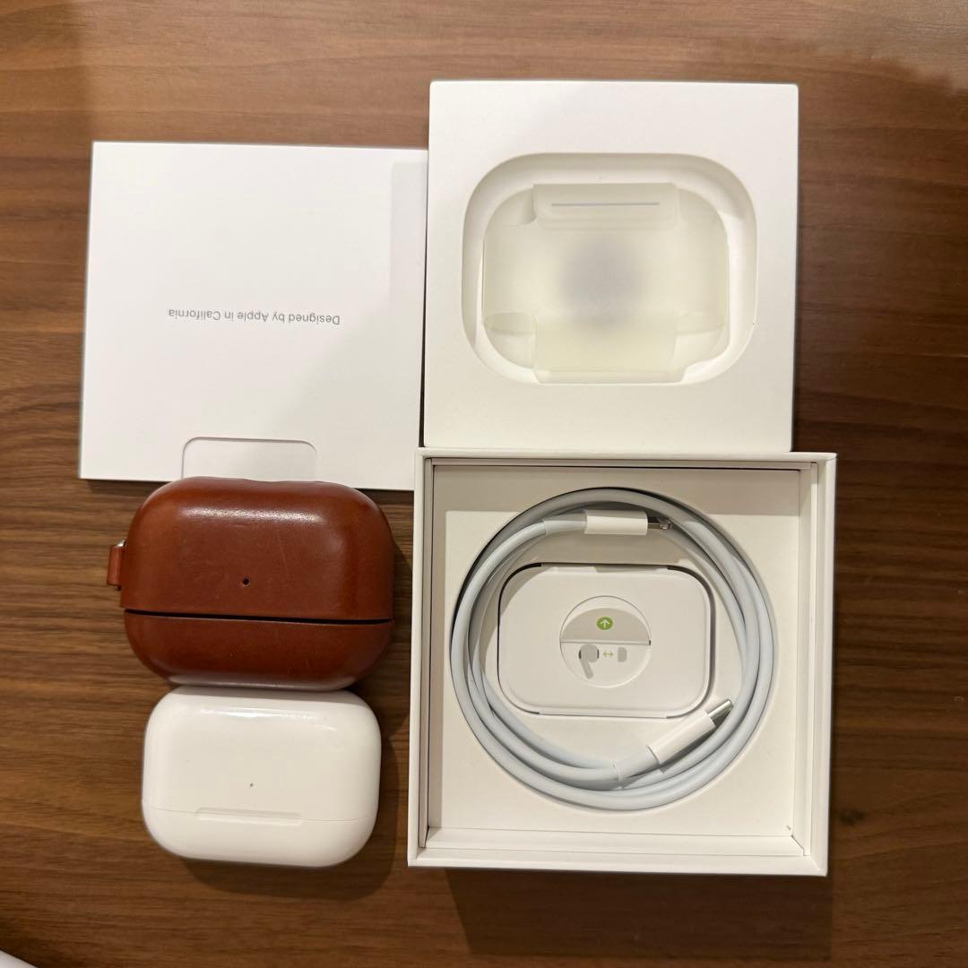 【美品】AirPods Pro2 第2世代 MQD83J/A フルセット 本革