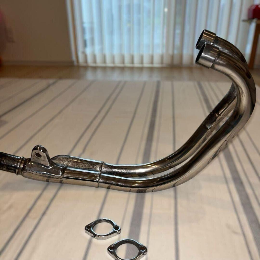 GB250クラブマン 純正エキパイ2型〜　マフラー フランジ付き