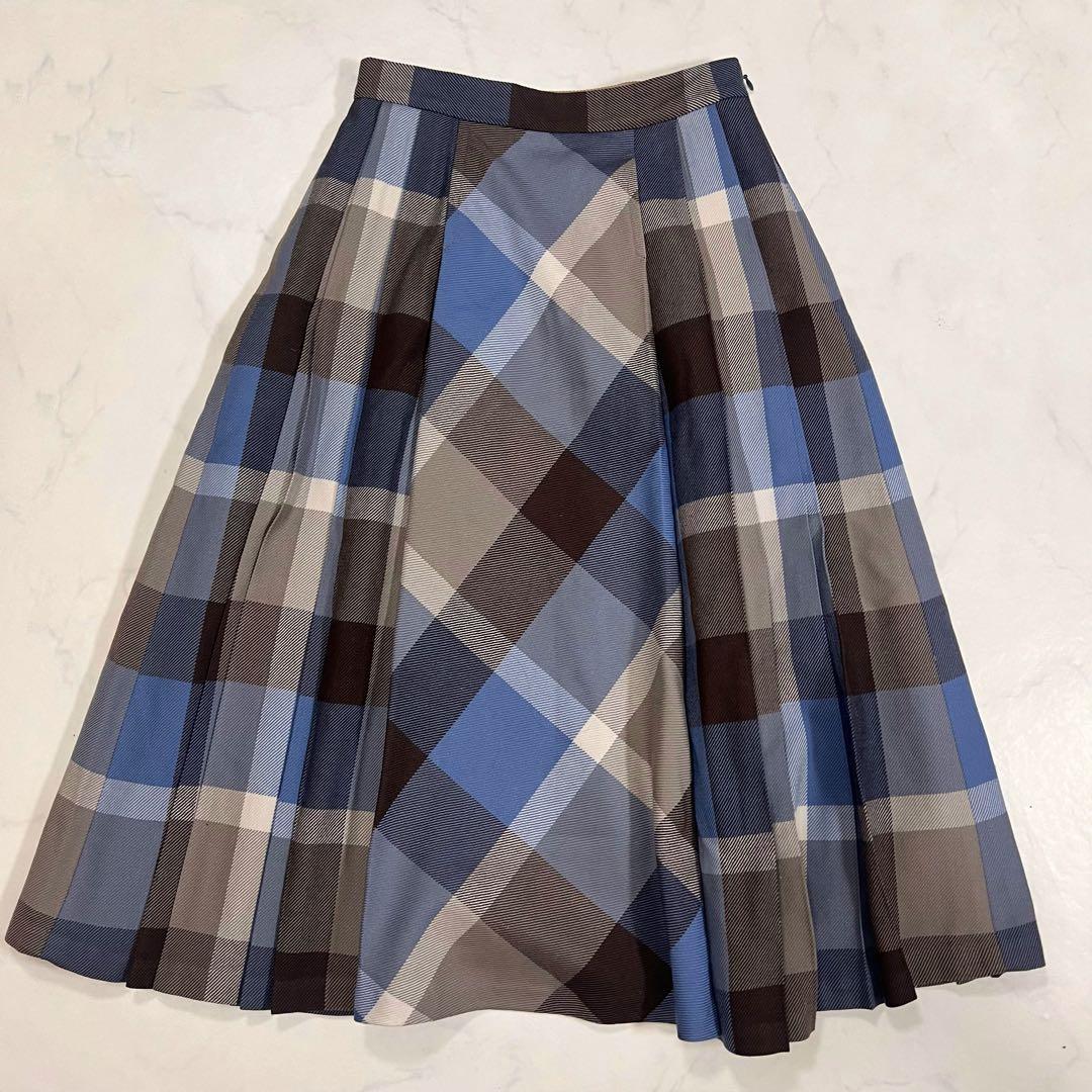 チーズプリン様　ブルーレーベルクレストブリッジ　チェックビエラ　34 青