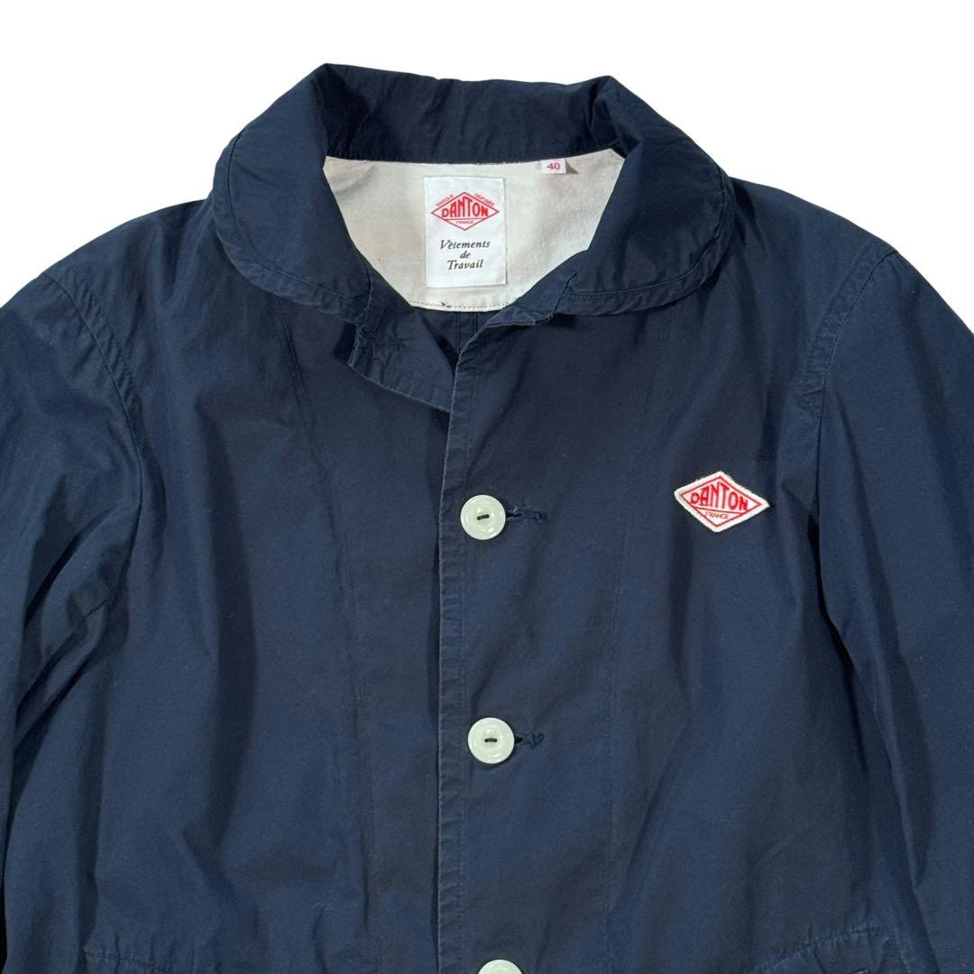 ダントン DANTON ダウンプルーフラウンドカラー ジャケット 40 ネイビー