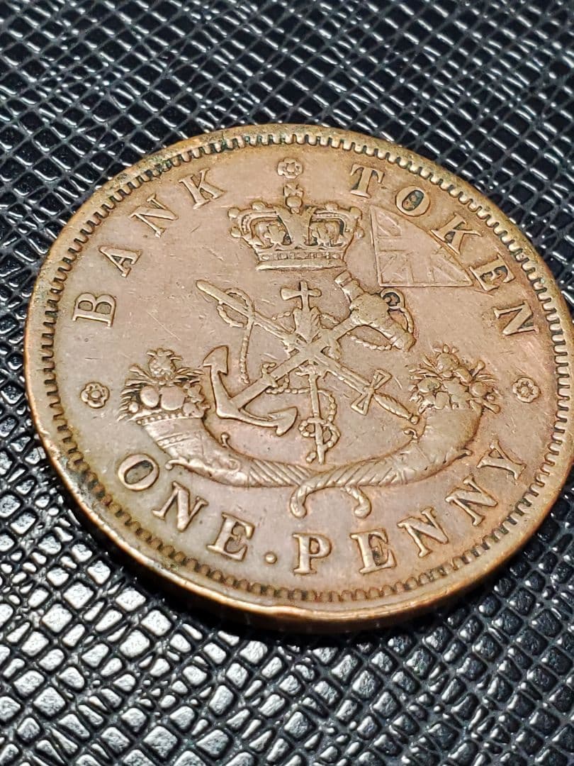 2133.　極美品　1857年　カナダ　アッパーカナダ　1ペニー　