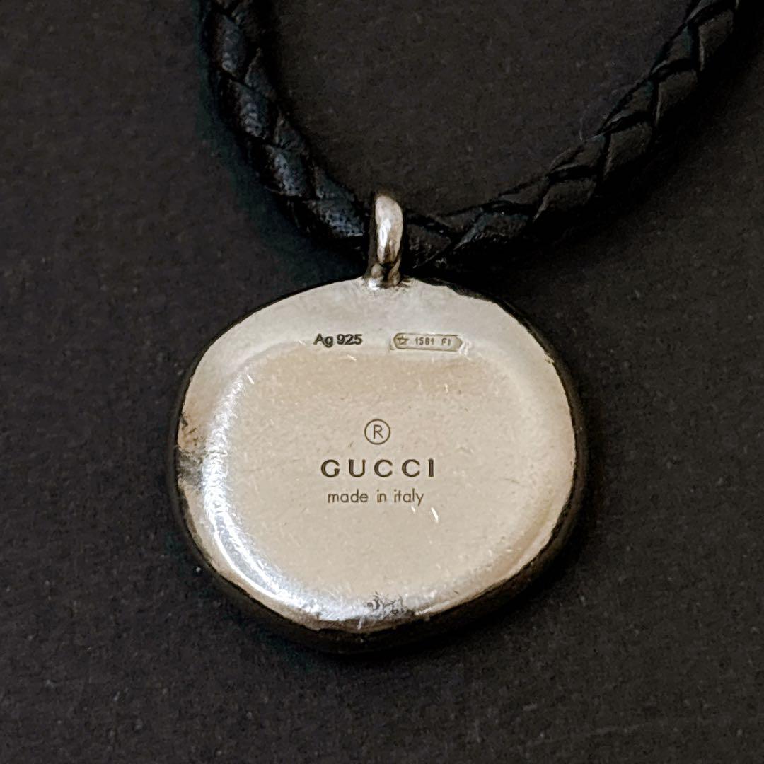 箱付き美品✨グッチ　ネックレス　クレスト　シルバー925 　ヴィンテージ