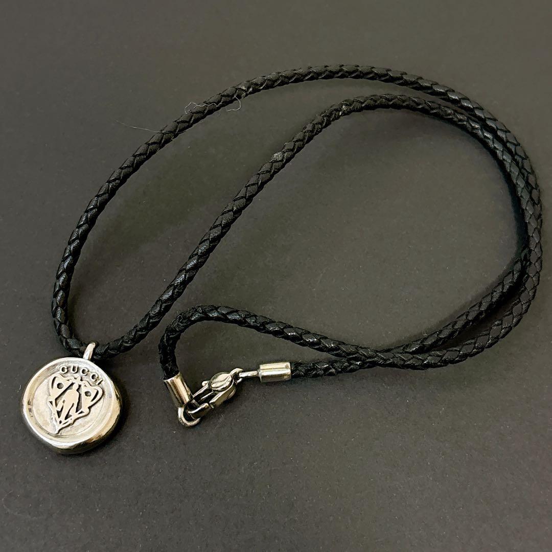 箱付き美品✨グッチ　ネックレス　クレスト　シルバー925 　ヴィンテージ
