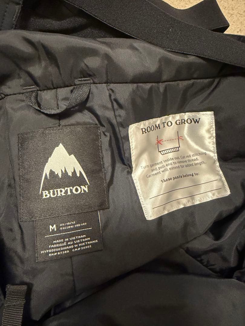 BURTON スノーボードウェア　スキー　パンツ　黒　ジュニア　M 140cm