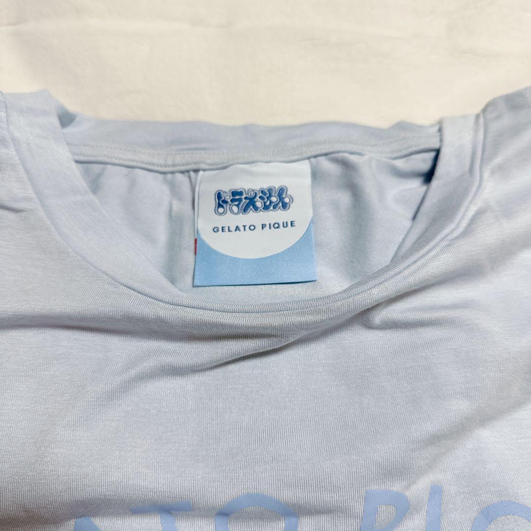 新品★ジェラートピケ ドラえもん ワンポイントTシャツ＆総柄ロングパンツセットL