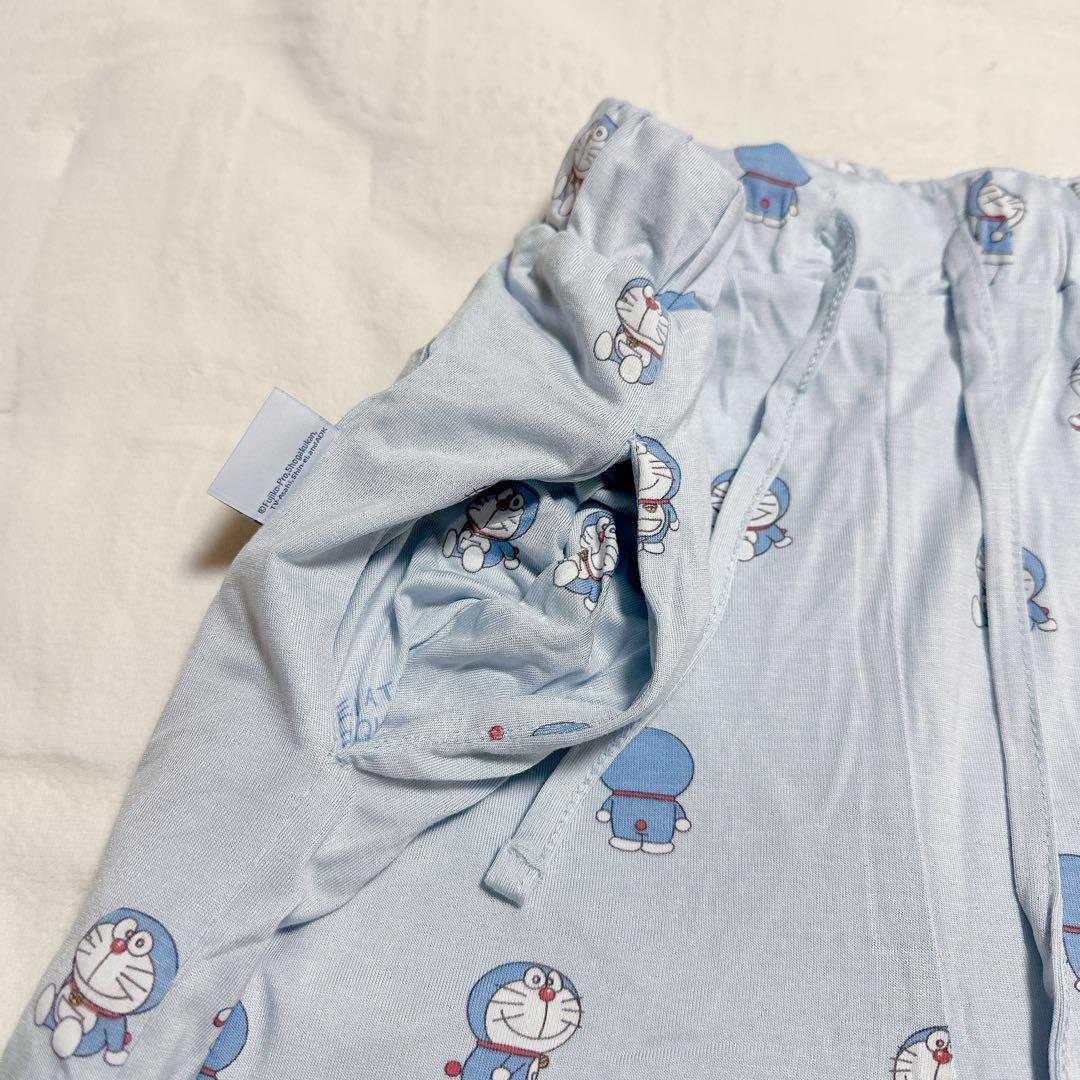 新品★ジェラートピケ ドラえもん ワンポイントTシャツ＆総柄ロングパンツセットL