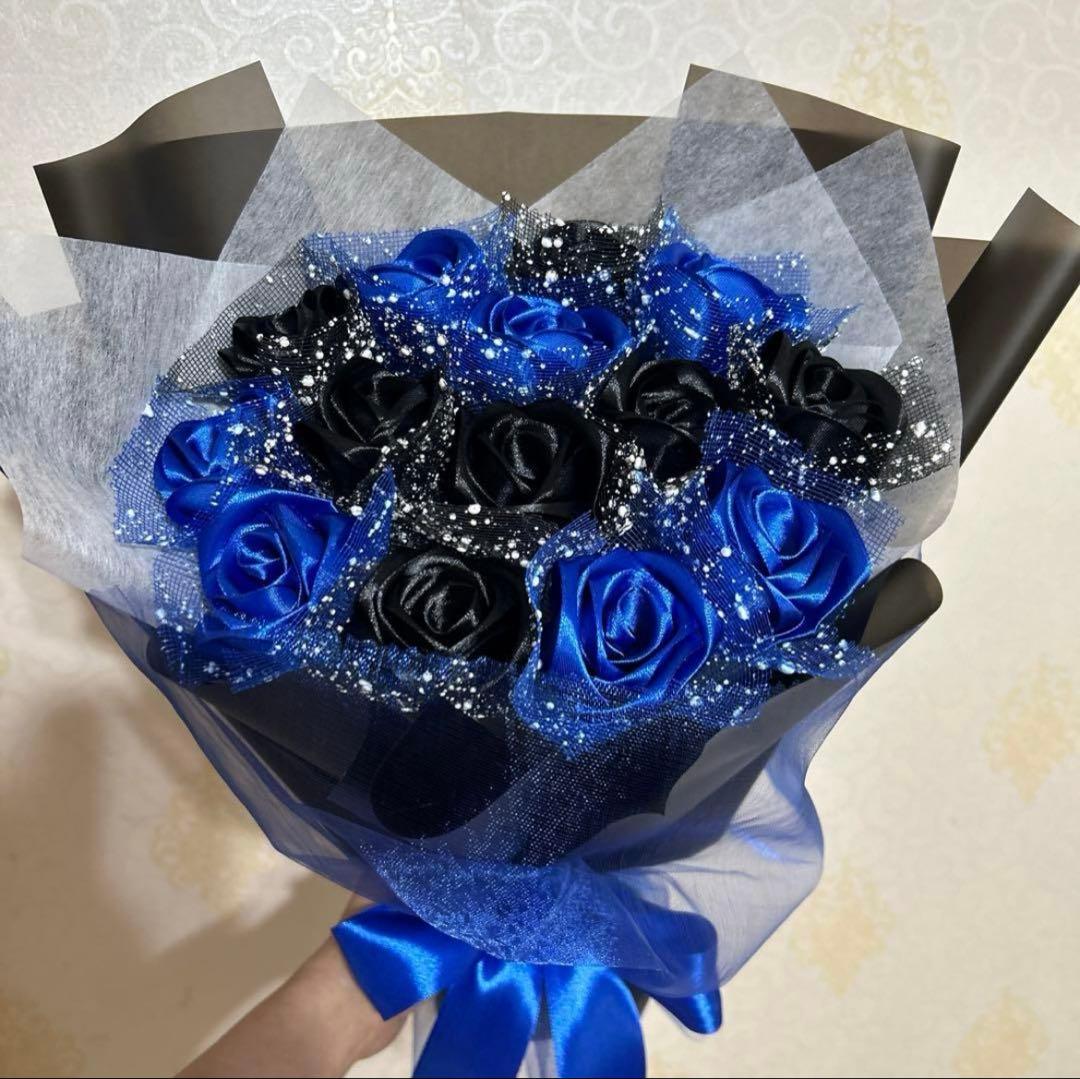 14本青黒バラブーケ　速達❣️3/1日まで到着❣️