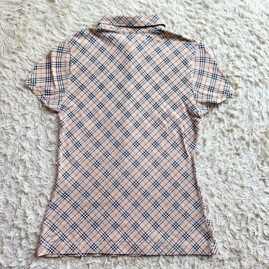 希少✨️BURBERRY ノバチェック ホースロゴ Y2K ポロシャツ 38 M