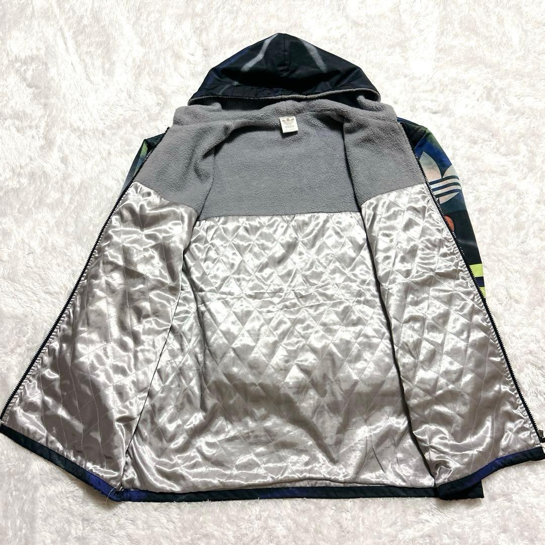 adidasアディダス デサント ナイロンジャケット パーカー トレフォイルロゴ