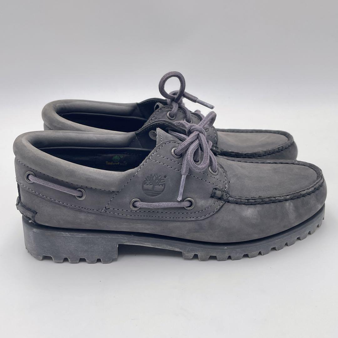 【極美品】Timberland 3eye（25.5）デッキシューズ　グレー
