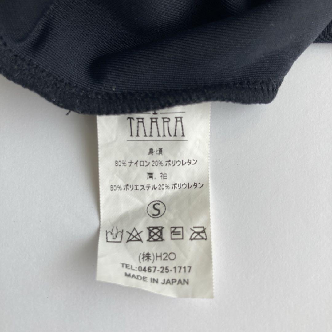 TAARA 長袖ラッシュガード S 黒/白