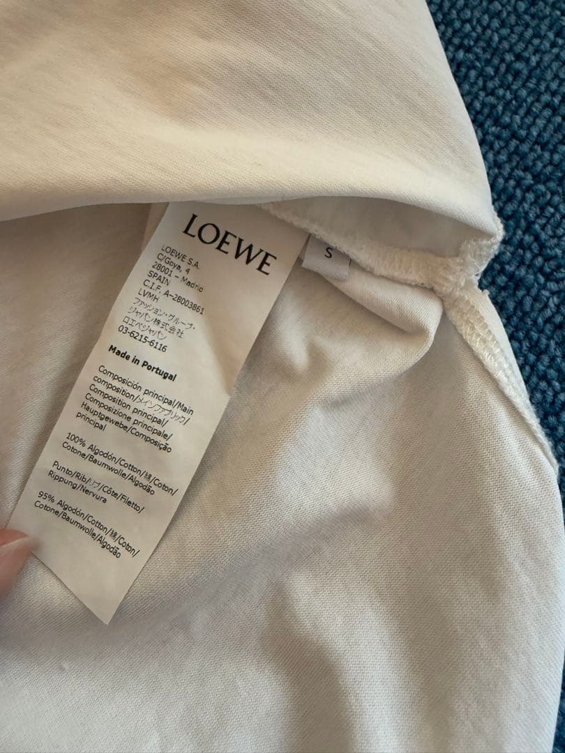 LOEWE オーバーサイズ Tシャツ ホワイト