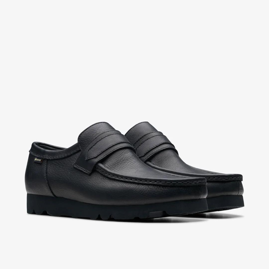Clarks WallaLoaferGTX ブラックレザー／ゴアテックス