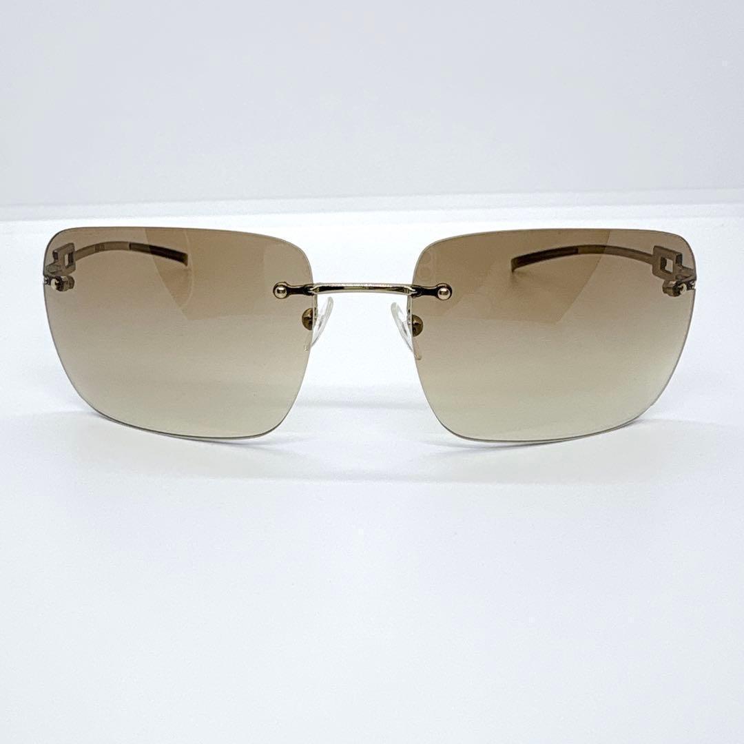 極美品 GUCCI rimless sunglasses linestone