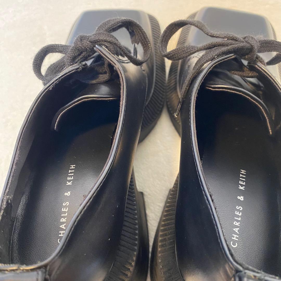 か*と様 ほぼ未使用✨ CHARLES & KEITH 厚底ローファー　ブーツ