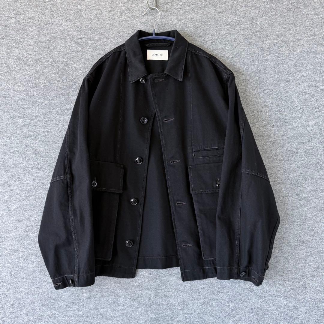 LEMAIRE BOXY JACKET BLACK S ボクシージャケット 黒