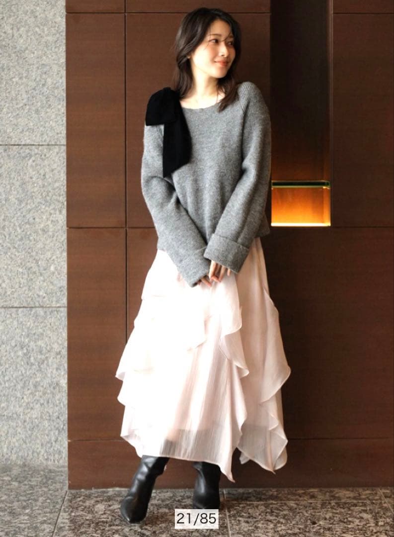 Apuweiser-riche エアリーアシメフリルスカート【新品タグ付き✨】