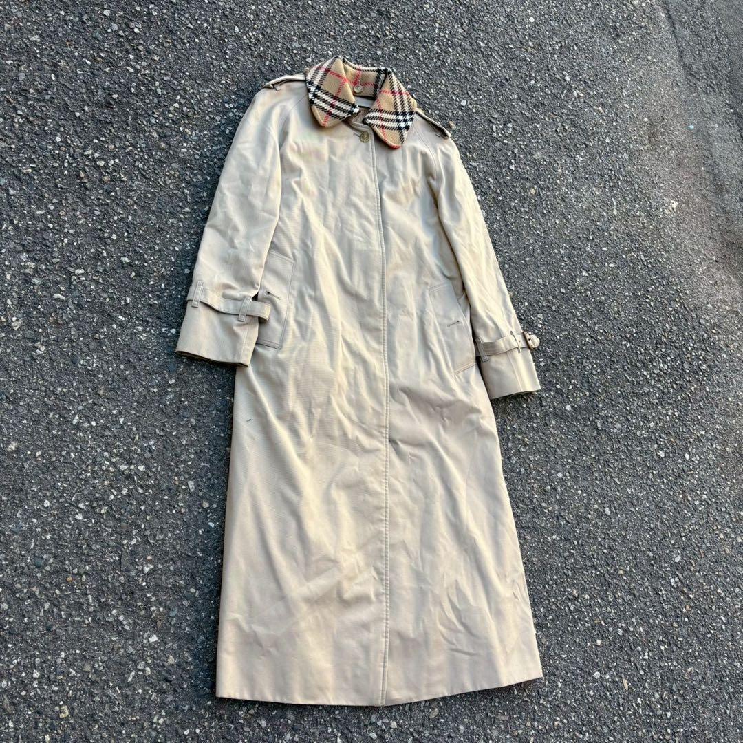 90s Burberrys' バーバリーズ　レディース　コート　チェック柄　古着